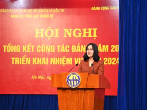 Cơ quan Tổng cục Thống kê - Tổng kết công tác Đảng năm 2023 và Triển khai nhiệm vụ công tác năm 2024